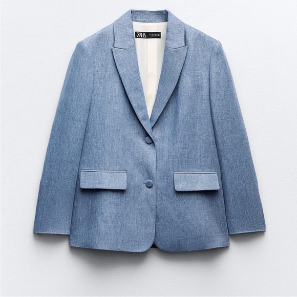 ZARA 2 PIECES MATCHING SET SHINY FABRIC JACKET & SHINY FABRIC STRAIGHT LEG PANTS - Picture 10 of 15